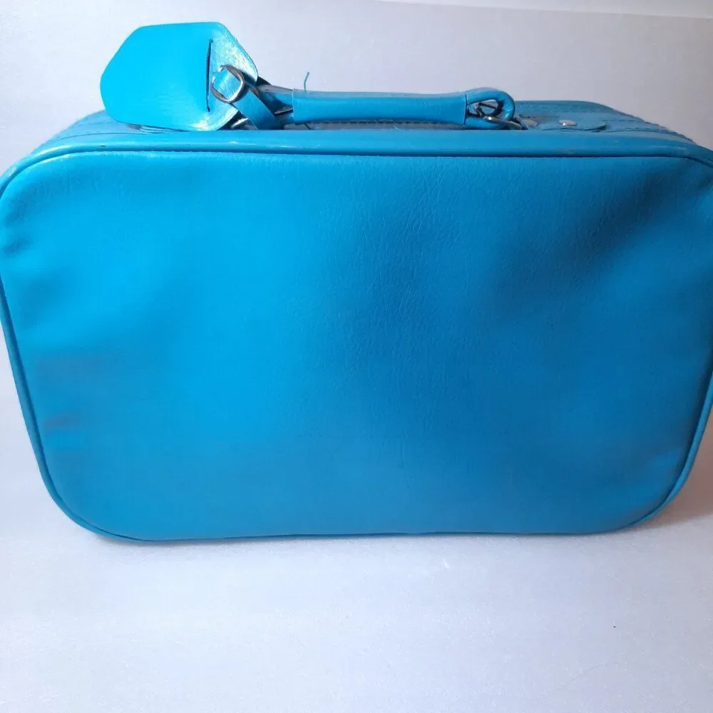Vintage I heart love Grama kids Soft Suitcase Just Visiting Blue luggage Grandma